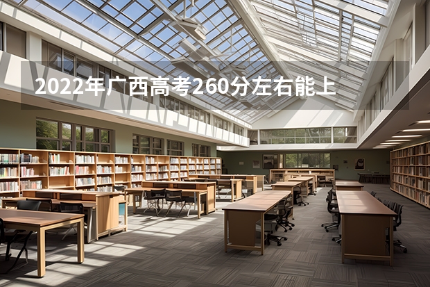 2022年广西高考260分左右能上什么样的大学