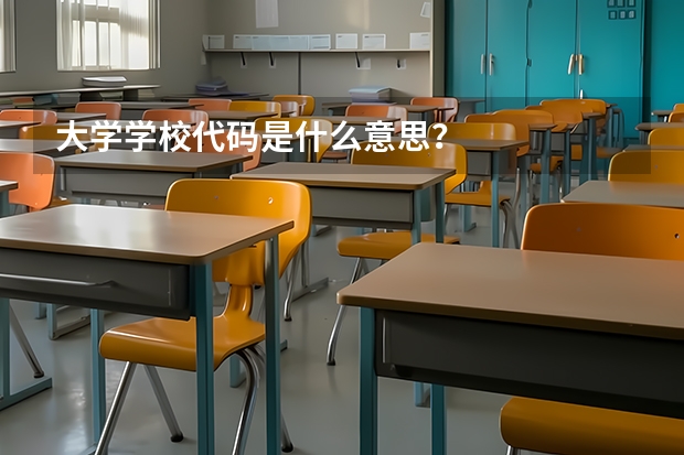 大学学校代码是什么意思？