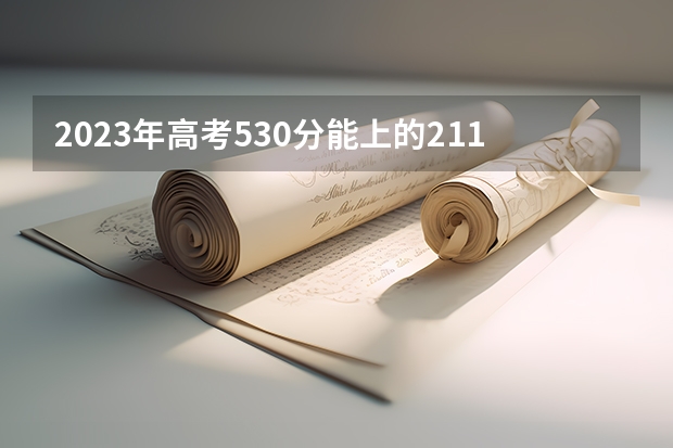 2023年高考530分能上的211大学 哪些就业率高