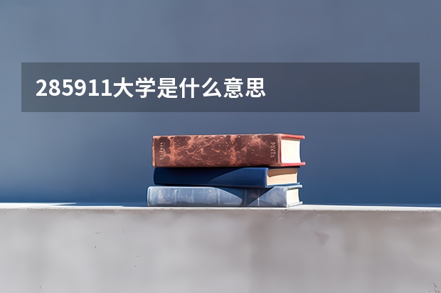 285911大学是什么意思