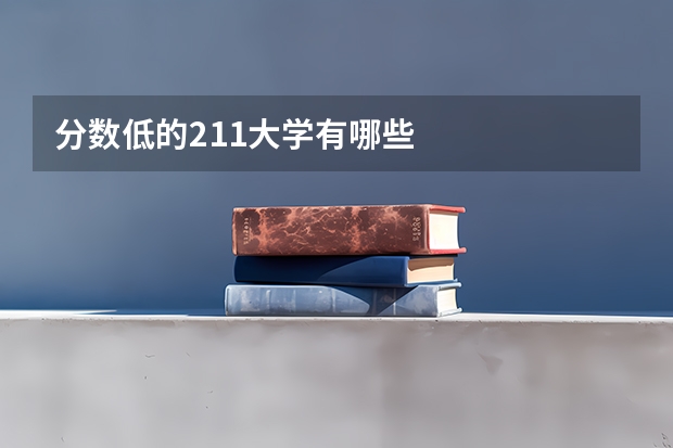 分数低的211大学有哪些