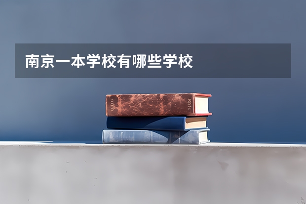 南京一本学校有哪些学校