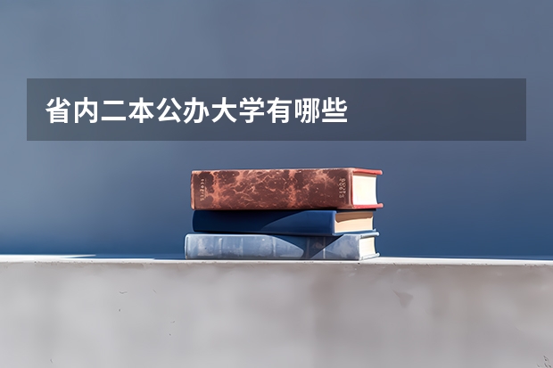 省内二本公办大学有哪些