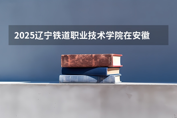 2025辽宁铁道职业技术学院在安徽招生情况