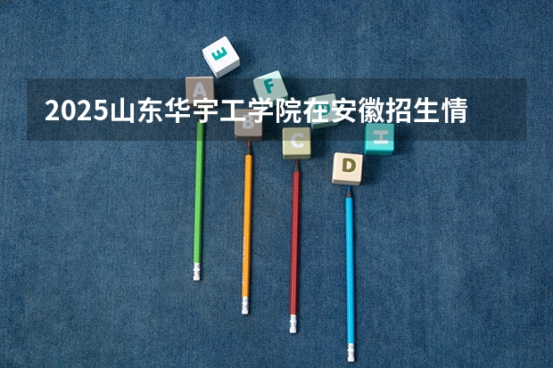 2025山东华宇工学院在安徽招生情况