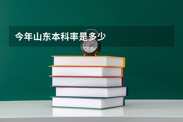 今年山东本科率是多少