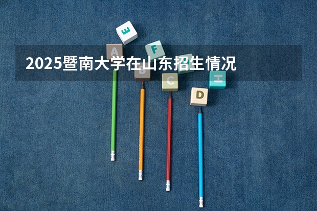 2025暨南大学在山东招生情况