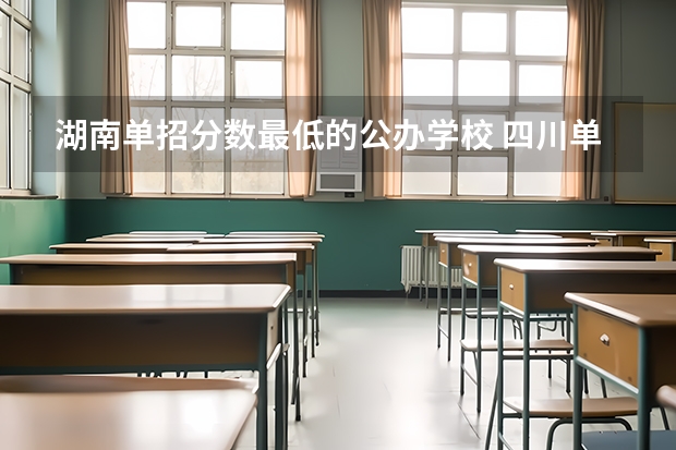 湖南单招分数最低的公办学校 四川单招分低的学校