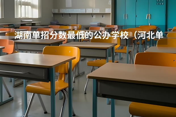 湖南单招分数最低的公办学校（河北单招最低分录取的学校）