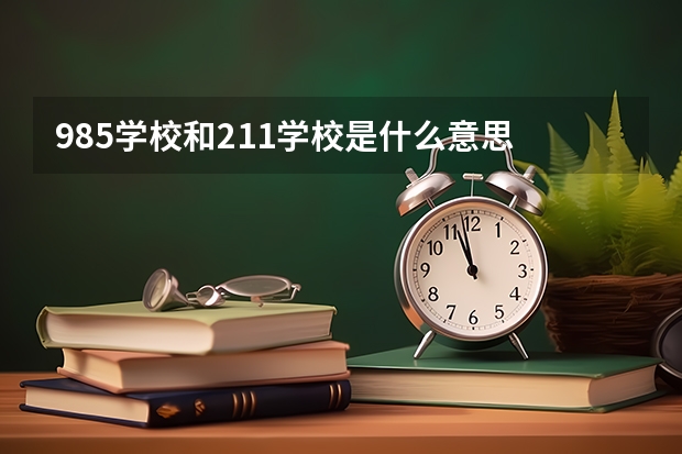 985学校和211学校是什么意思