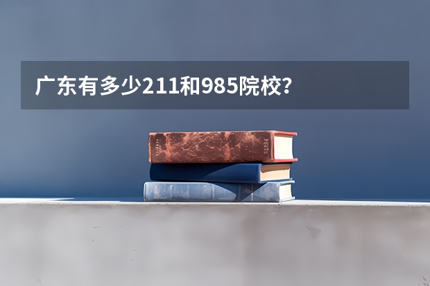 广东有多少211和985院校？