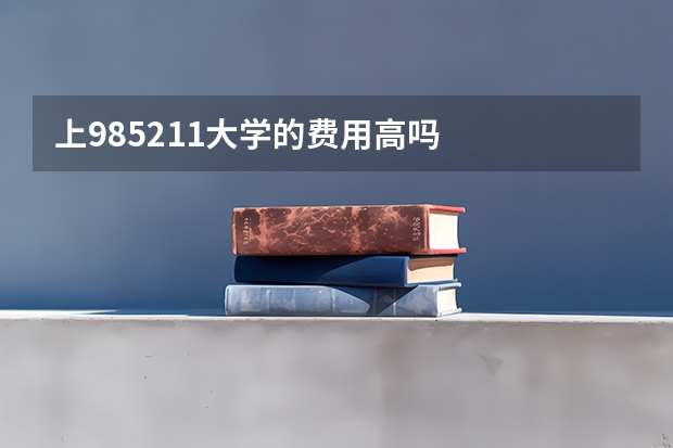 上985.211大学的费用高吗