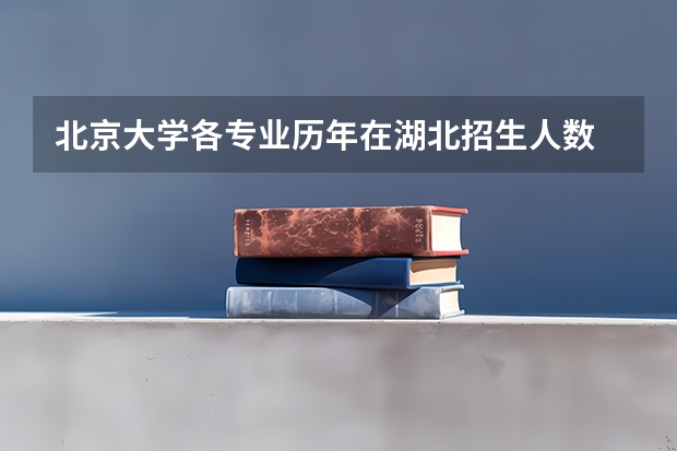 北京大学各专业历年在湖北招生人数 学费怎么样