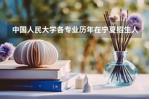 中国人民大学各专业历年在宁夏招生人数 学费怎么样