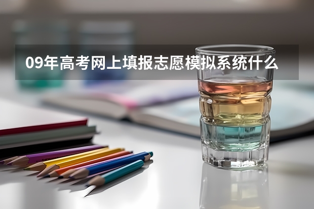 09年高考网上填报志愿模拟系统什么意思?+10