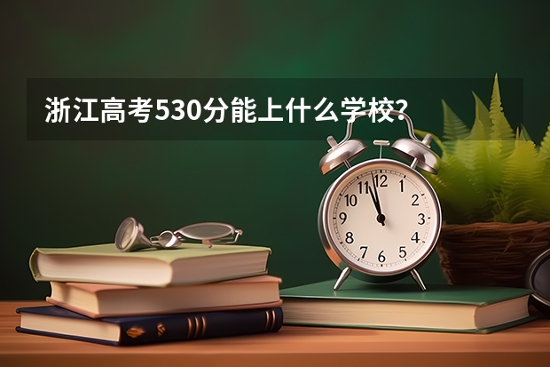 浙江高考530分能上什么学校？