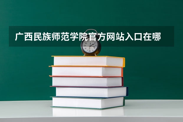 广西民族师范学院官方网站入口在哪