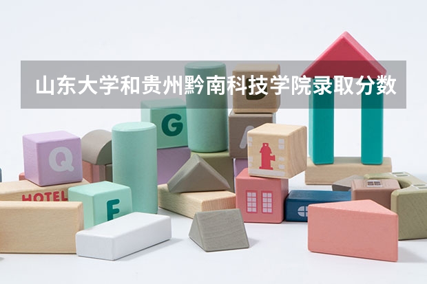 山东大学和贵州黔南科技学院录取分数参考