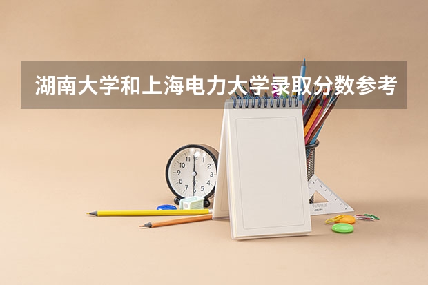 湖南大学和上海电力大学录取分数参考
