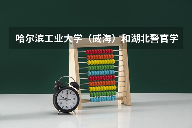 哈尔滨工业大学（威海）和湖北警官学院录取分数参考