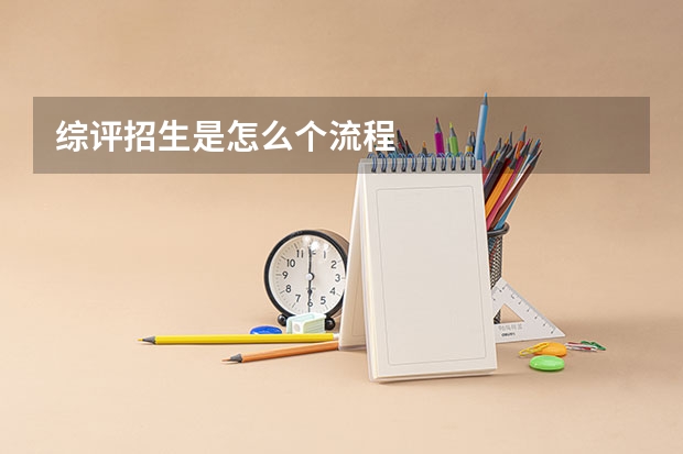 综评招生是怎么个流程