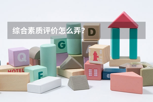 综合素质评价怎么弄？