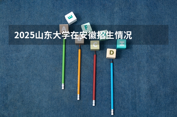 2025山东大学在安徽招生情况
