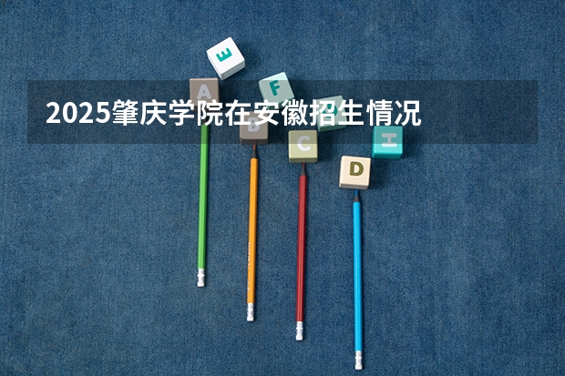 2025肇庆学院在安徽招生情况