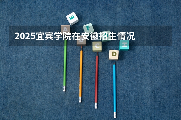 2025宜宾学院在安徽招生情况