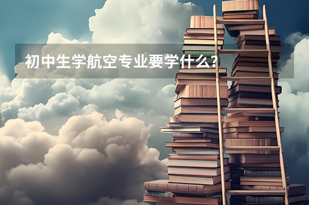 初中生学航空专业要学什么？
