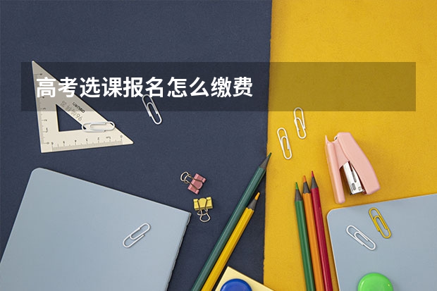 高考选课报名怎么缴费