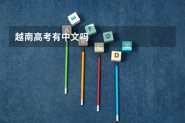 越南高考有中文吗