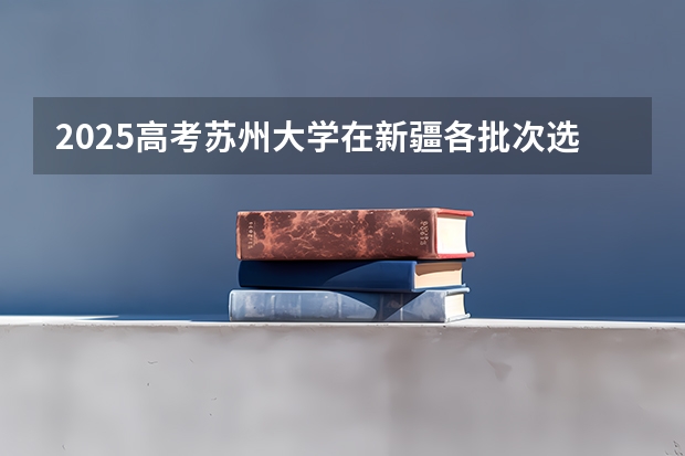 2025高考苏州大学在新疆各批次选科要求是什么