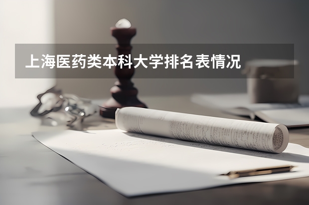 上海医药类本科大学排名表情况