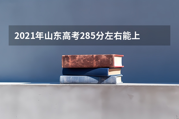 2021年山东高考285分左右能上什么样的大学