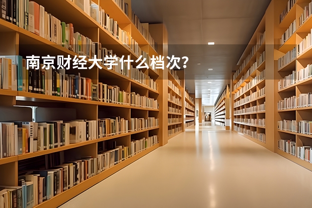 南京财经大学什么档次？