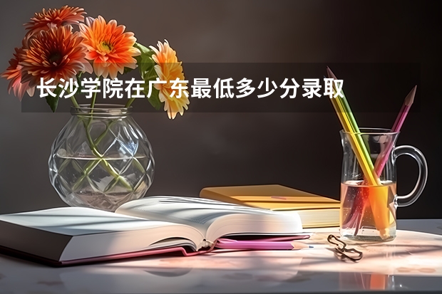 长沙学院在广东最低多少分录取