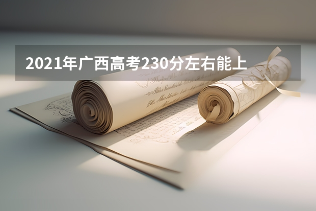 2021年广西高考230分左右能上什么样的大学