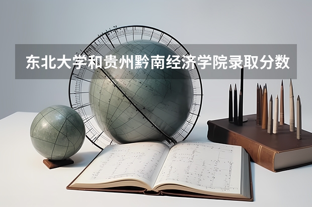 东北大学和贵州黔南经济学院录取分数参考